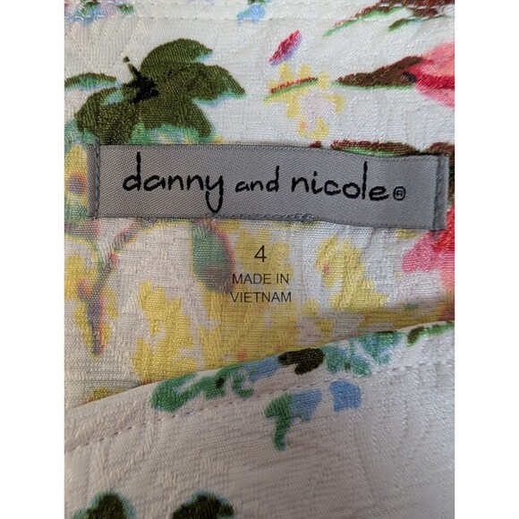 Danny and Nicole Dress Sz 4 Floral Print Pockets Sleeveless Summer Bloom Cottage - Picture 12 of 16